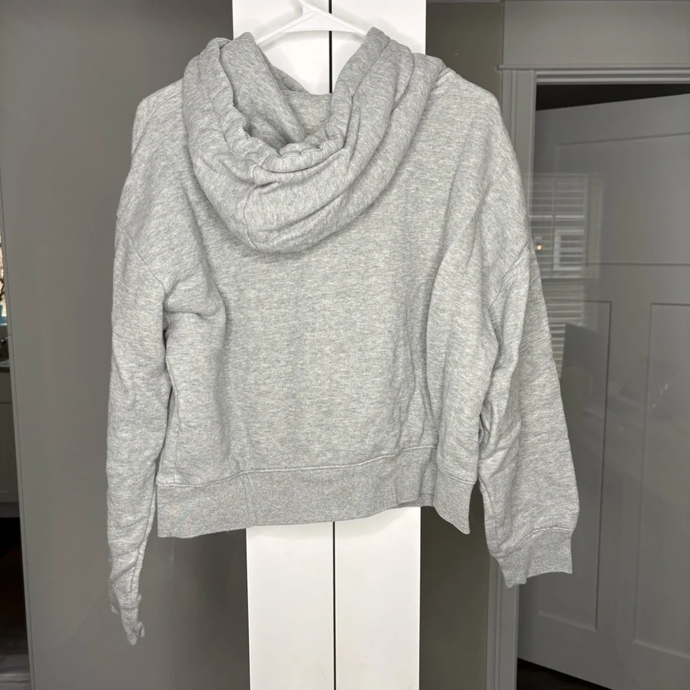J. Crew Heritage Terry Hoodie Heather Gray